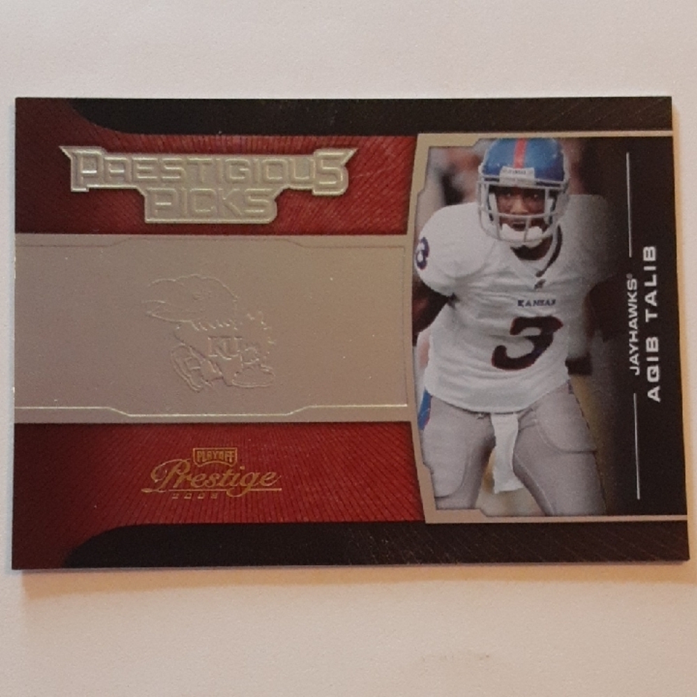 Serial #'d Prestigious Picks Football Card